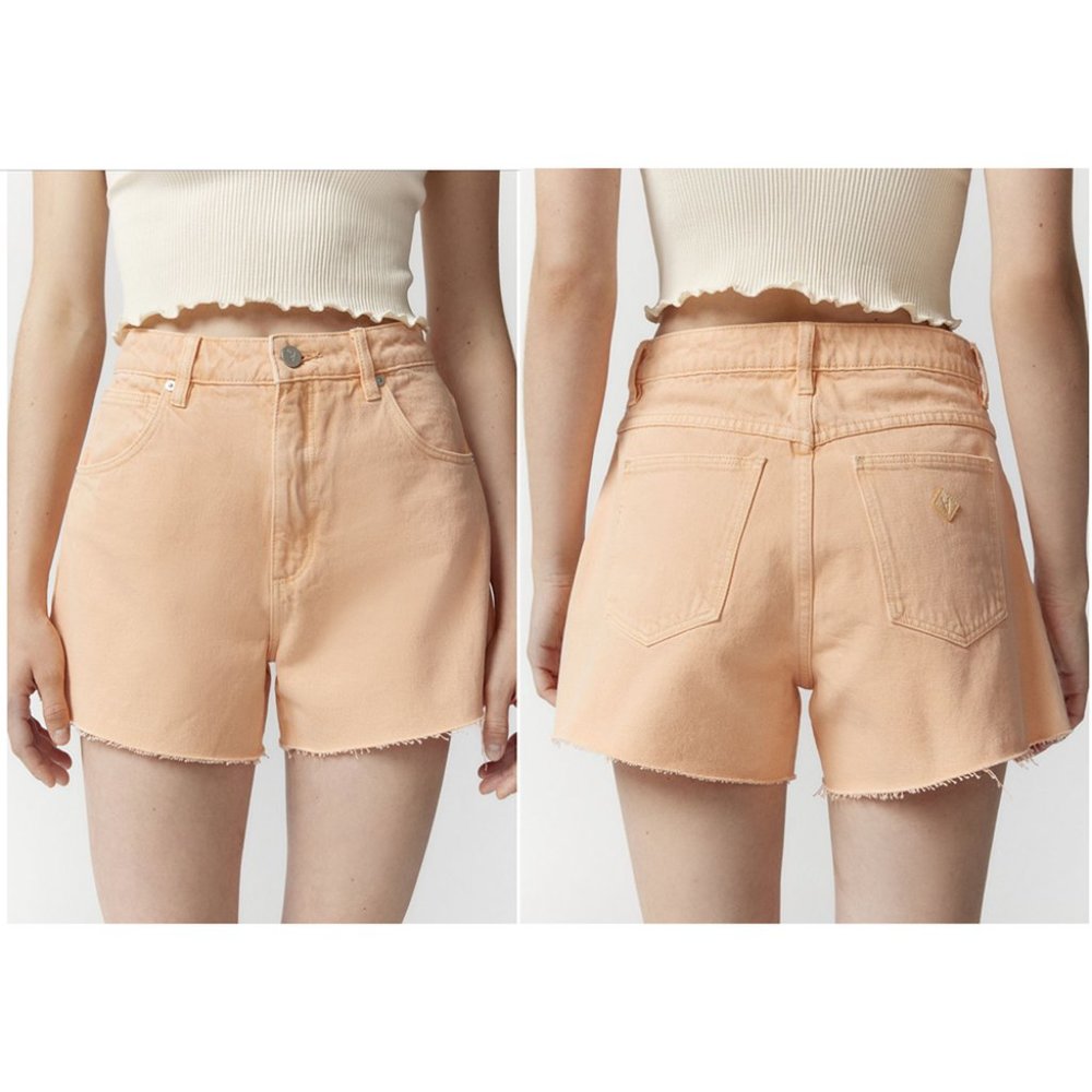 NEW Abrand A Venice Pastel Cutoff Denim short size 25
